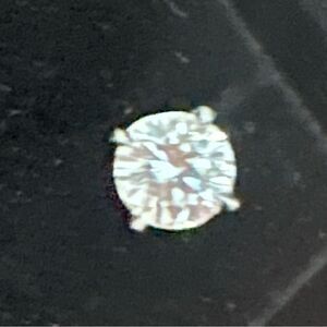 Cartier 1895 Platinum 0.57 ct single diamond stud earring